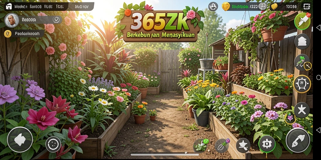 Tangkapan layar utama <strong>365ZK</strong> menunjukkan gameplay seru mengelola pertanian.