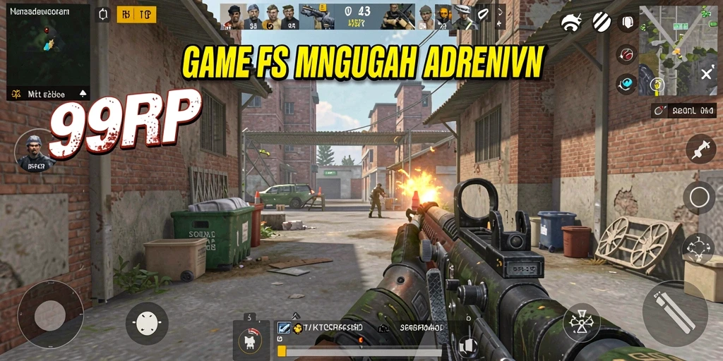 Gameplay intens dalam 99RP yang menunjukkan aksi tembak-menembak.