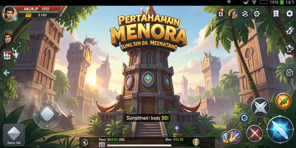 Tangkapan layar gameplay <strong>AKUNJP</strong> yang menarik dengan efek visual memukau.