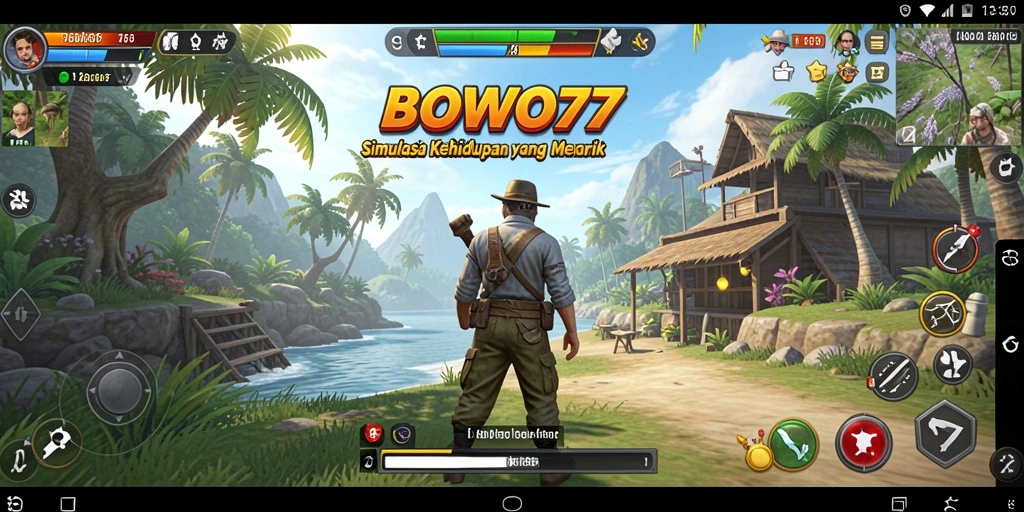 Tangkapan layar gameplay BOWO77 yang menampilkan aktivitas simulasi yang seru.