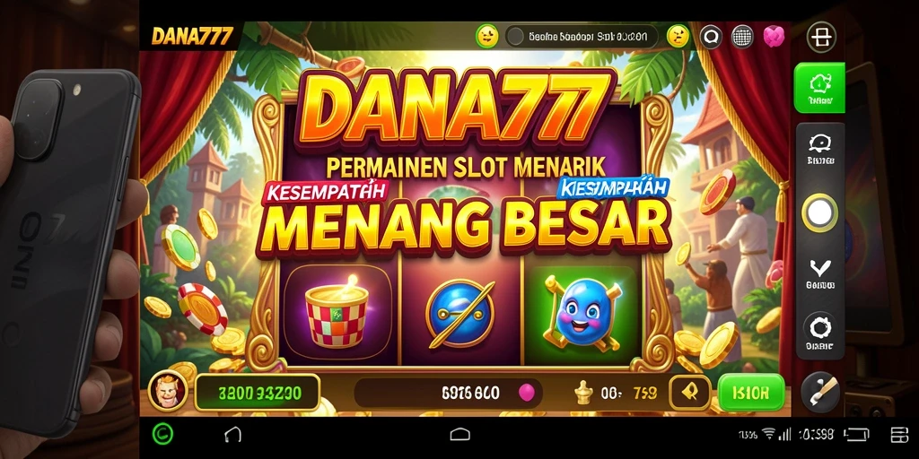 Tampilan visual memukau dari gameplay DANA777 pada permainan Slot.