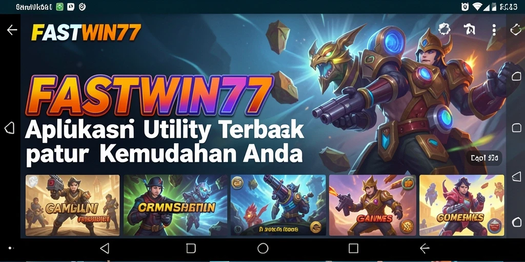 Tampilan antarmuka pengguna FASTWIN77 yang menarik dan interaktif.