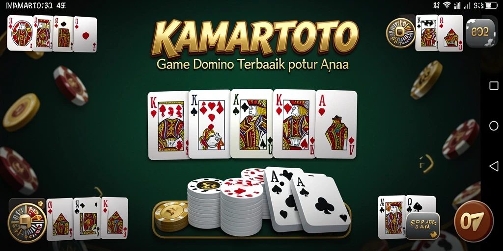 Gameplay seru Domino di KAMARTOTO dengan teman-teman.