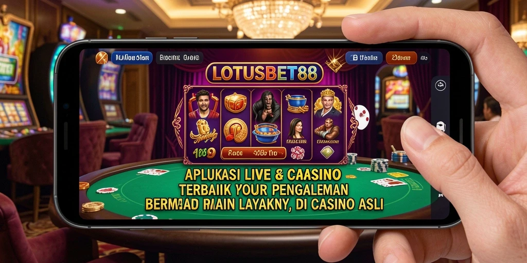 Screenshot gameplay LOTUSBET88 yang menampilkan dealer langsung dalam aksi.
