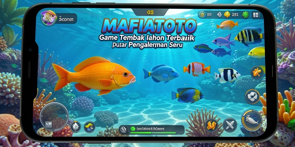Screenshoot gameplay MAFIATOTO dengan aksi menangkap ikan.