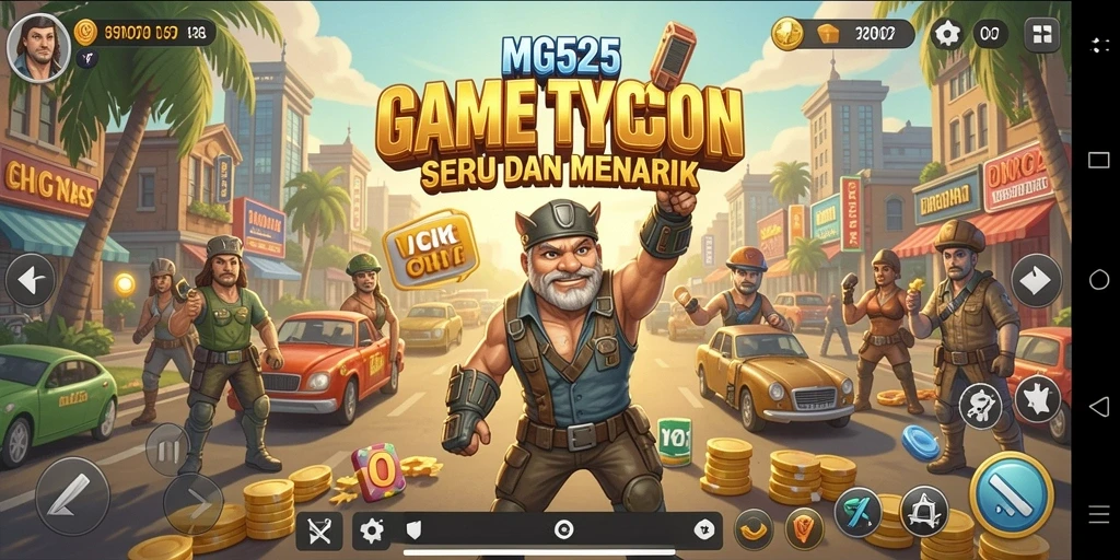 Tampilan gameplay mengasyikkan dari MG525 yang penuh dengan strategi Tycoon.