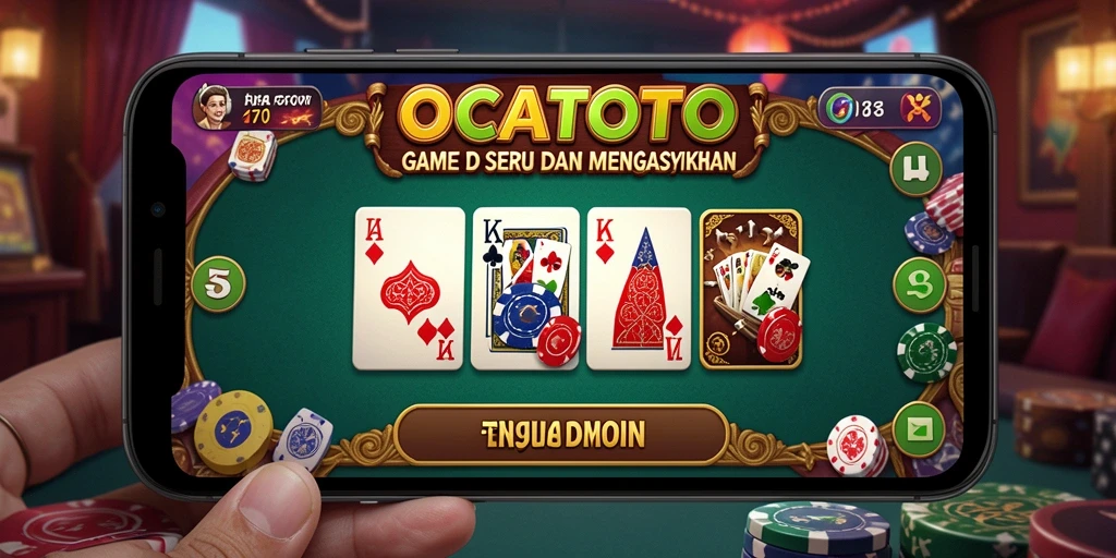 Tampilan gameplay seru dari OCATOTO yang penuh tantangan.