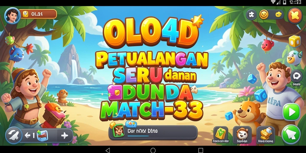 Tampilan menawan gameplay OLLO4D yang penuh warna.