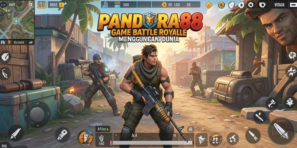 Screenshot PANDORA88 menampilkan intensitas pertempuran di arena Battle Royale.