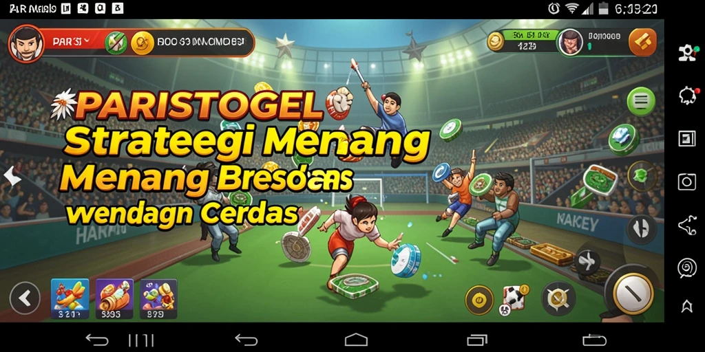 Screenshot gameplay PARISTOGEL dengan strategi yang mendebarkan.