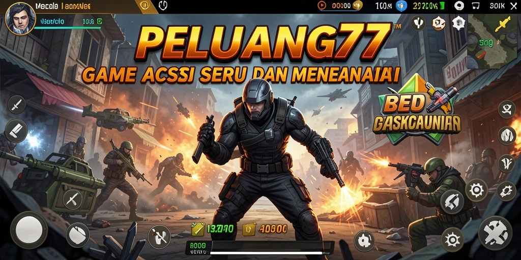 Tampilkan gameplay menarik dari PELUANG77 dengan aksi seru.