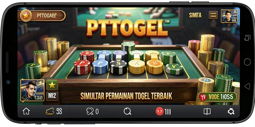 Screenshot gameplay PTTOGEL menunjukkan suasana bermain togel yang seru.