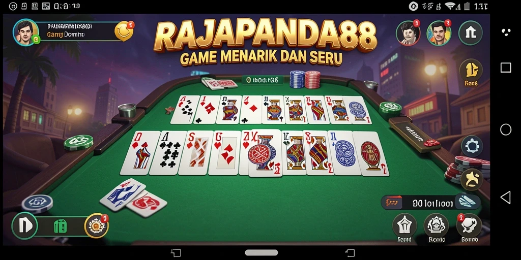 Tampilan interaksi gameplay RAJAPANDA88 yang seru dan dinamis.