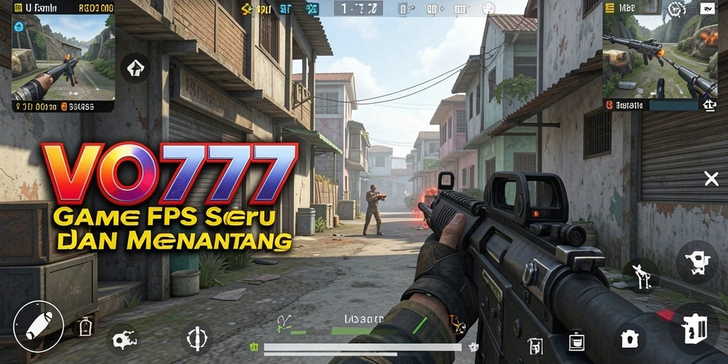 Tampilan gameplay menegangkan di <strong>VO777</strong> dengan aksi FPS yang seru.