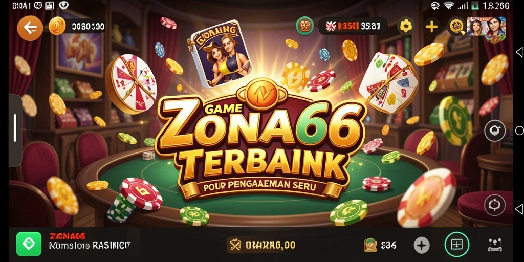 Tampilan menarik gameplay Kasino di ZONA66 yang seru dan mendebarkan.